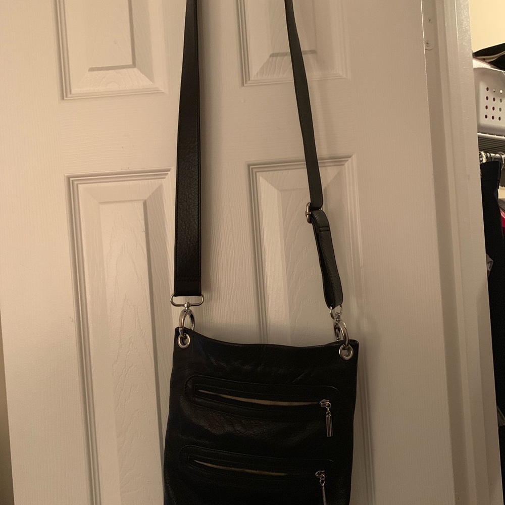 Leather crossbody bag